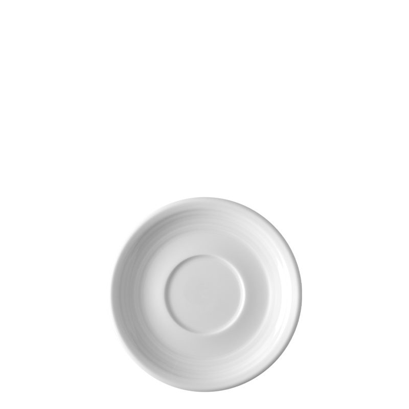 Spodek do kawy z rantem Deco 16 cm zestaw 6 szt. – UNIVERS biały
