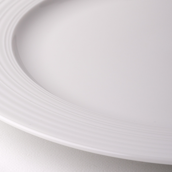 Talerz płytki z rantem Deco 20,5 cm zestaw 6 szt. – UNIVERS biały