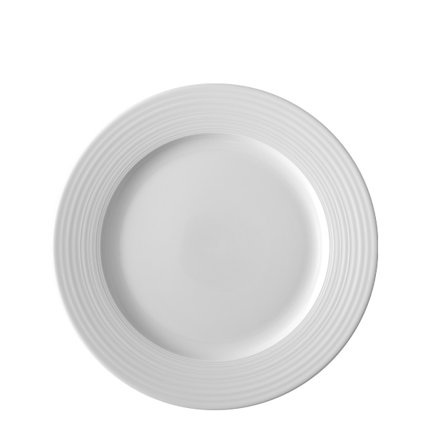Talerz płytki z rantem Deco 27 cm zestaw 6 szt. – UNIVERS biały
