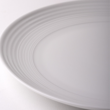 Talerz płytki Coupe classic Deco 27 cm zestaw 6 szt. – UNIVERS biały