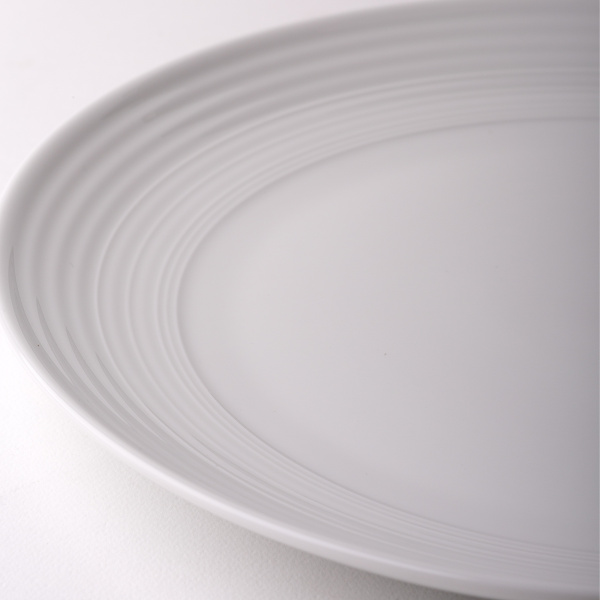 Talerz płytki Coupe classic Deco 27 cm zestaw 6 szt. – UNIVERS biały