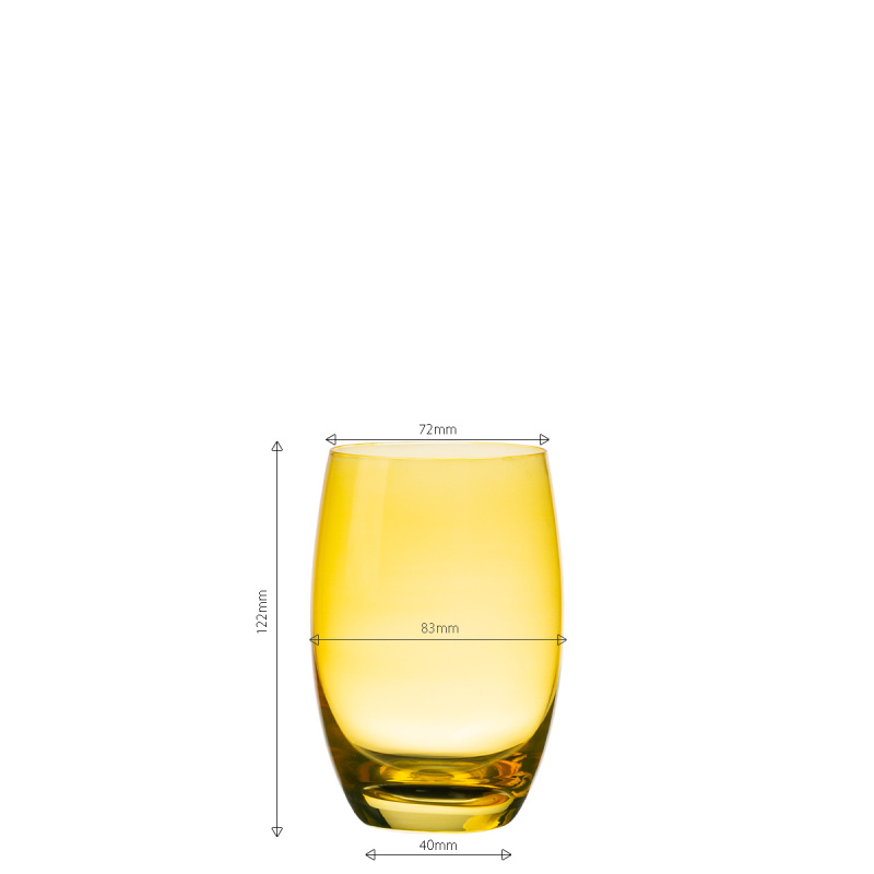 Szklanki Tumbler żółte 460 ml 6 szt. - Optima Glas Lunasol