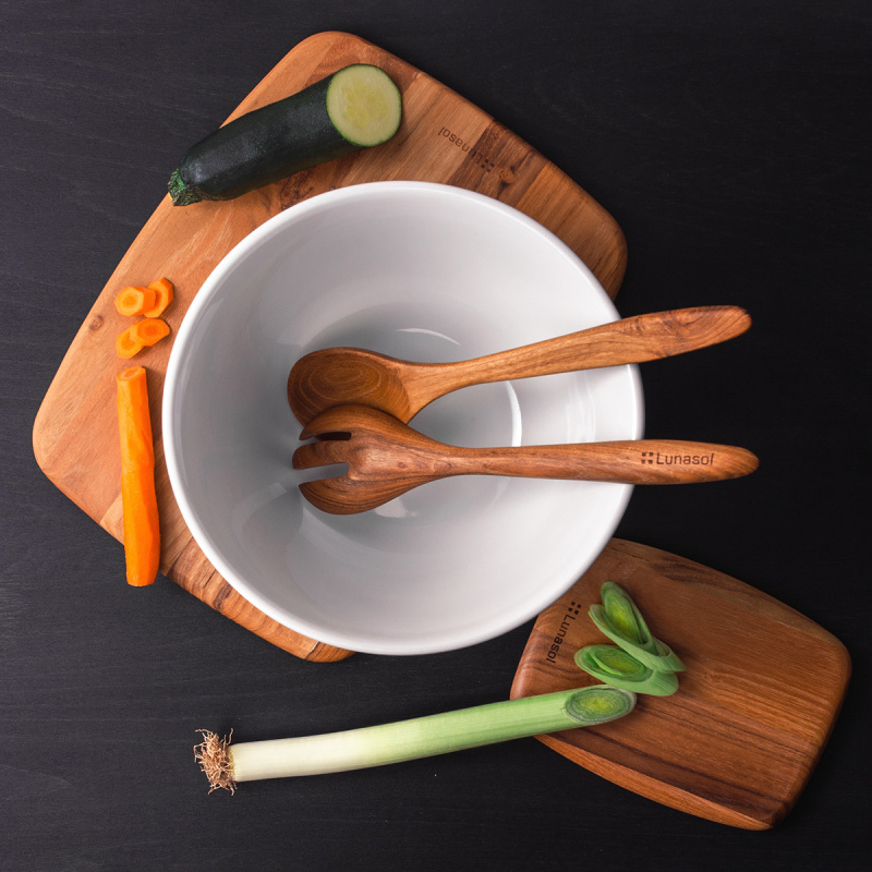 Widelec do sałaty Teak 30,5 x 6,8 x 1,9 cm - GAYA Wooden