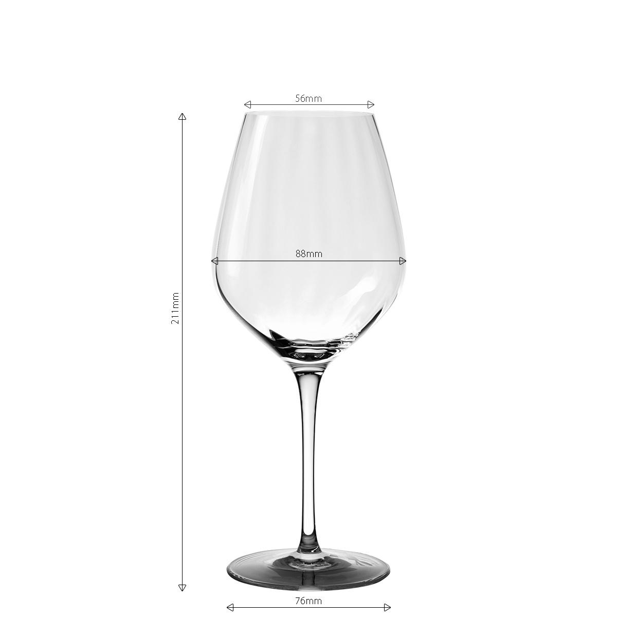 Kieliszki do białego wina 430 ml zestaw 6 szt. - Optima Line Glas Lunasol