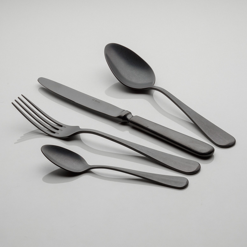 Zestaw sztućców 24 szt. - Baguette Vintage czarny