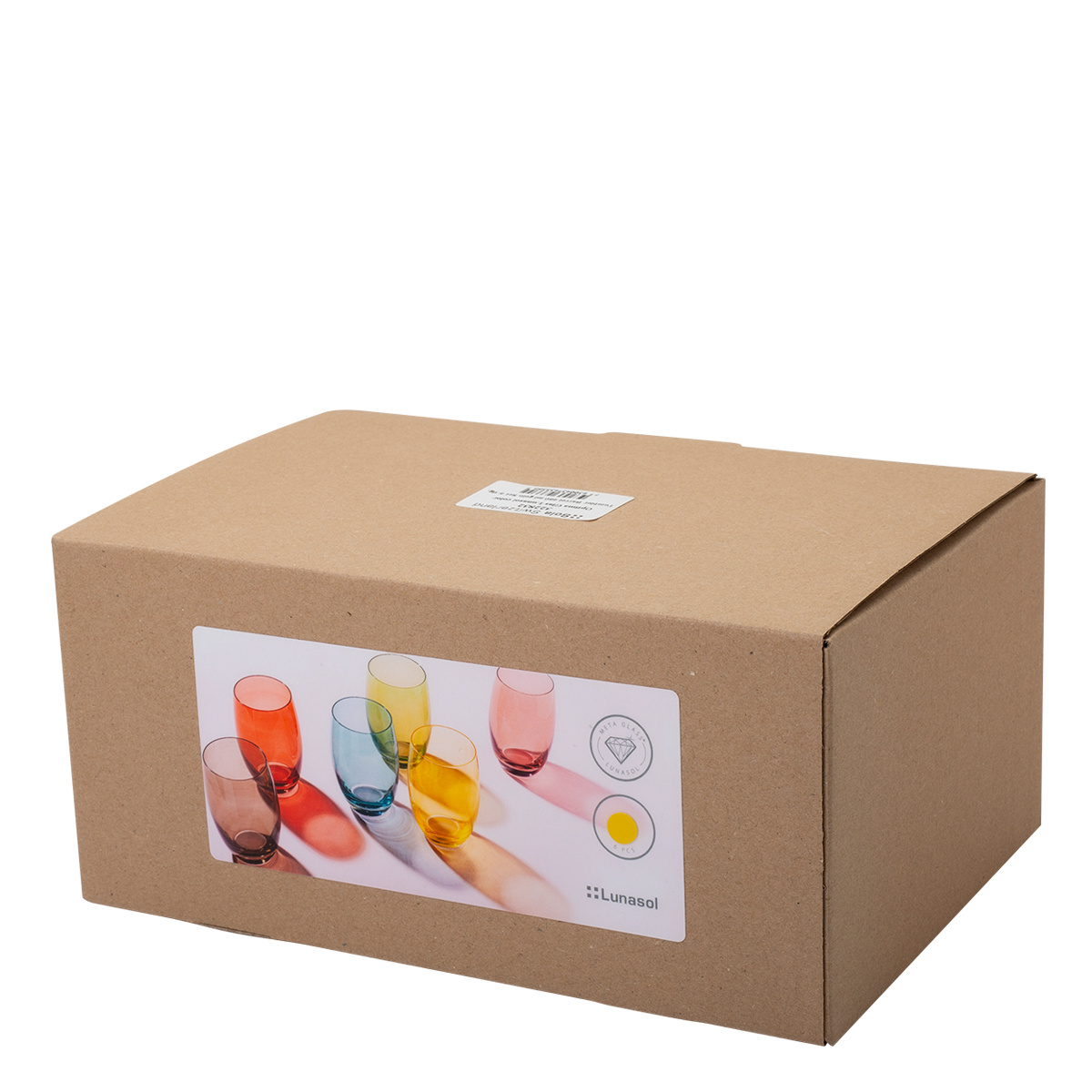 Szklanki Tumbler czerwone 460 ml 6 szt. - Optima Glas Lunasol