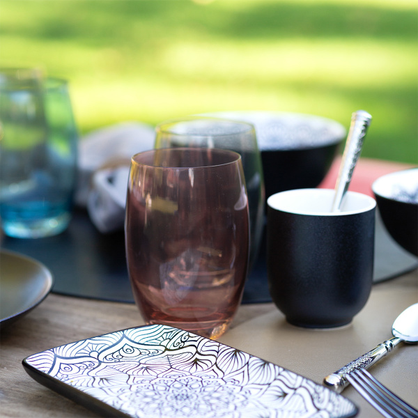 Szklanki Tumbler burgundy 460 ml 6 szt. - Optima Glas Lunasol
