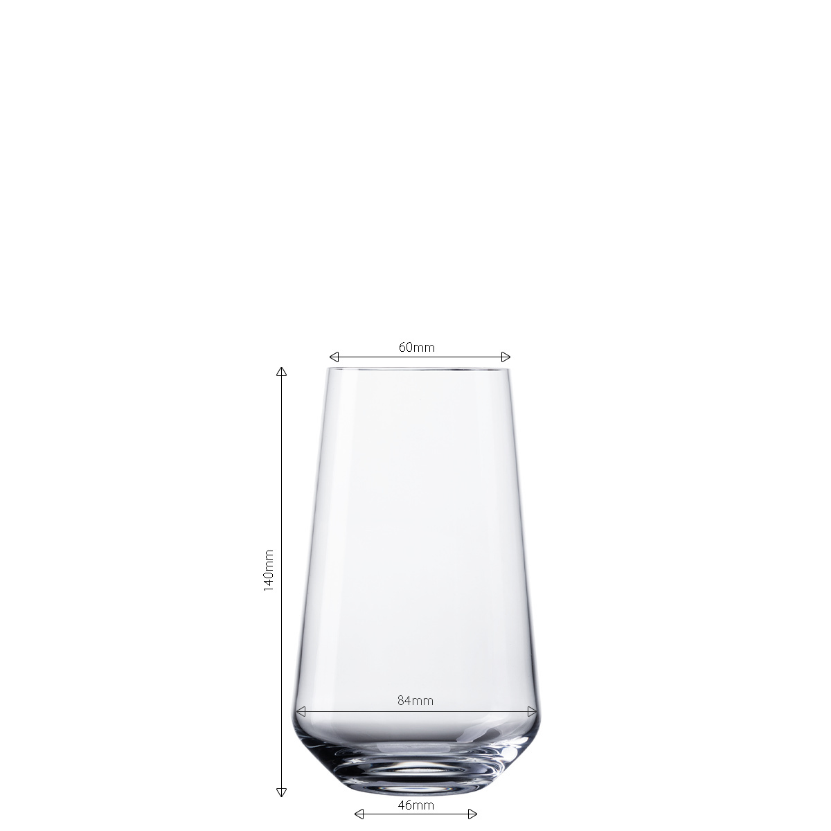 Szklanki Tumbler 500 ml zestaw 4 szt. - Century Glas Lunasol META Glass