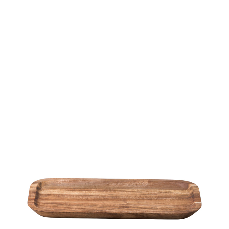Taca prostokątna średnia Akacja 25 x 14 cm - FLOW Wooden