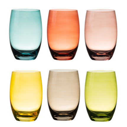 Kolorowe szklanki Tumbler 460 ml 6 szt. — Optima Glas Lunasol