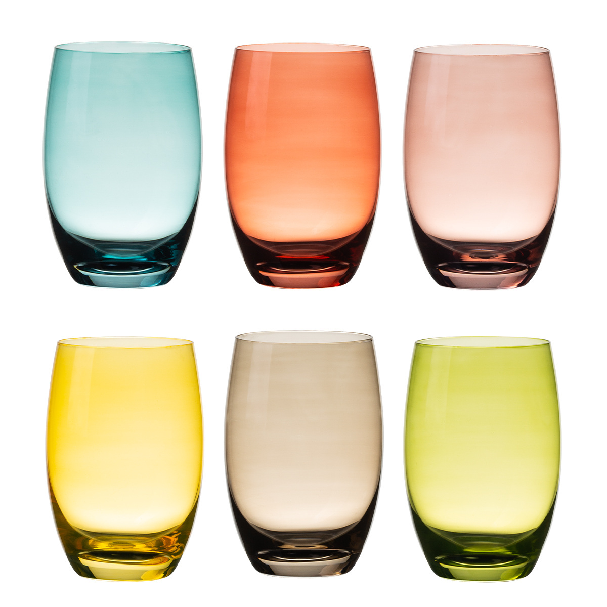 Kolorowe szklanki Tumbler 460 ml 6 szt. — Optima Glas Lunasol