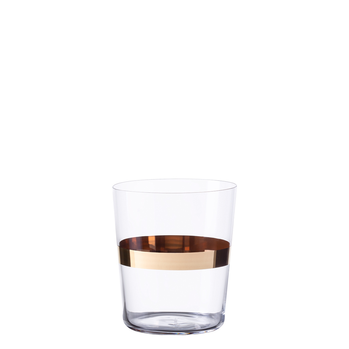 Szklanki Tumbler ze złotym paskiem 440 ml zestaw 6 szt. - 21st Century Glas Lunasol META Glass