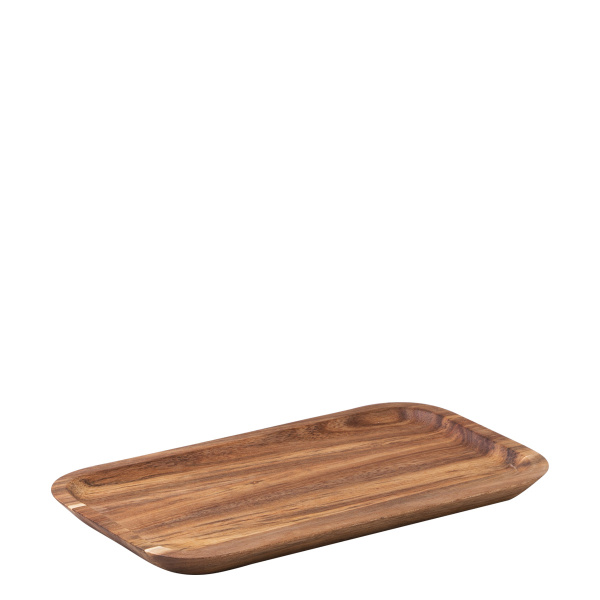 Taca prostokątna średnia Akacja 25 x 14 cm - FLOW Wooden