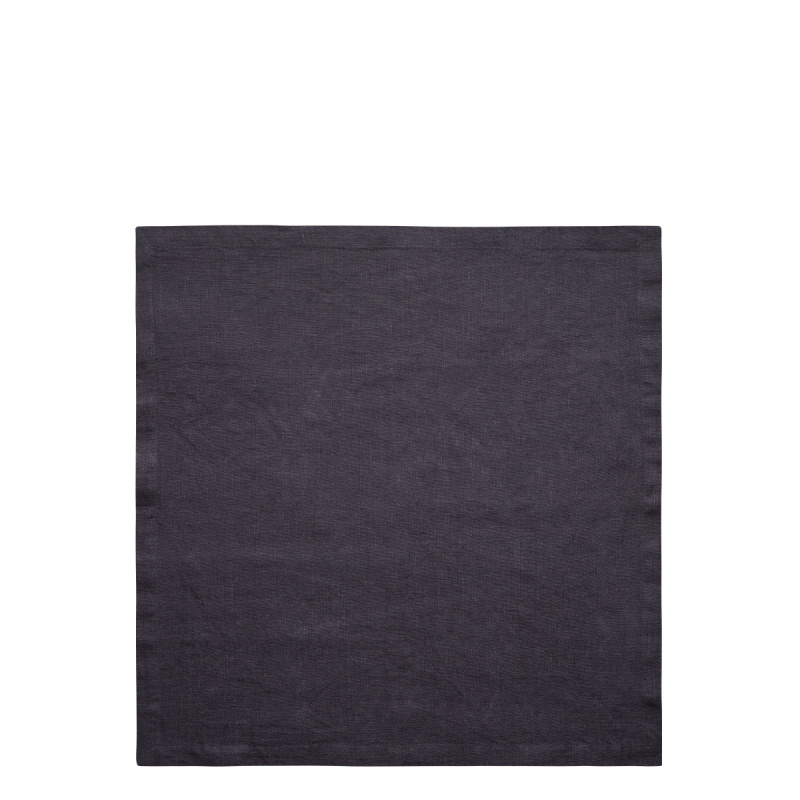 Antracytowe serwetki lniane 50 x 50 cm 2 szt. - Gaya Ambiente