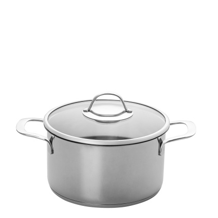 Garnek ze szklaną pokrywką ø 22 cm | Orion Inox