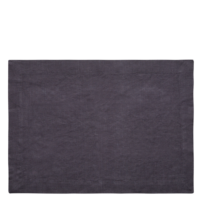 Antracytowa lniana podkładka 35 x 50 cm - Gaya Ambiente