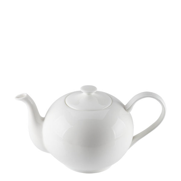 Biały porcelanowy czajnik 1,2 l - Premium Platinum Line