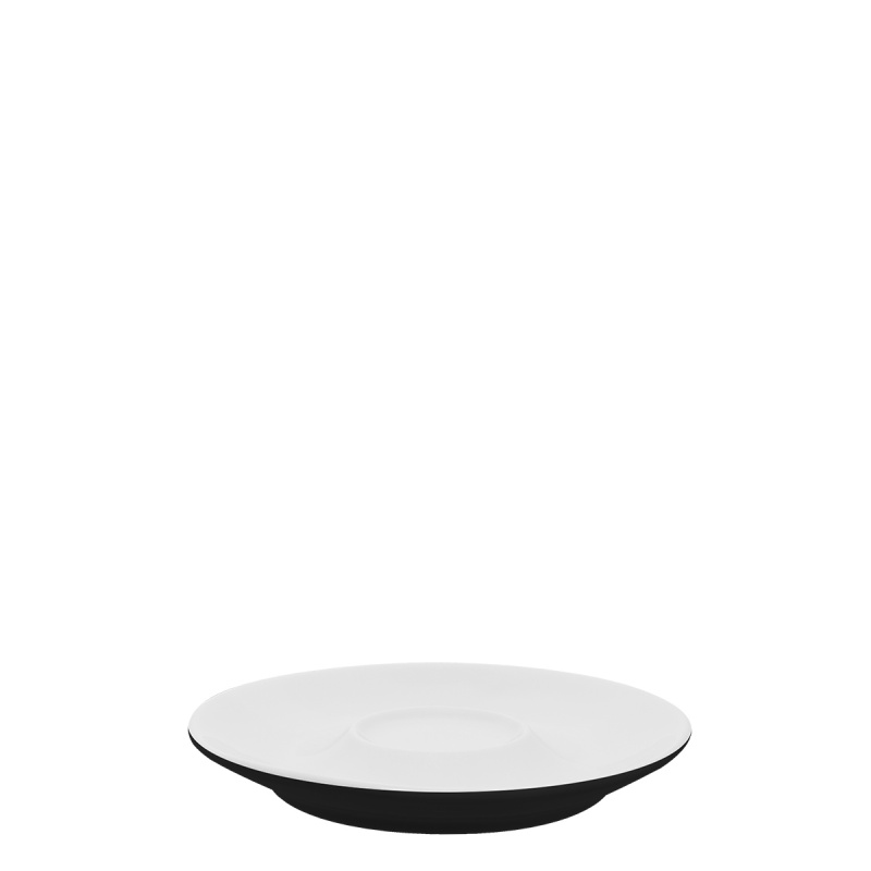 Spodek do kawy/herbaty czarny 15 cm - RGB