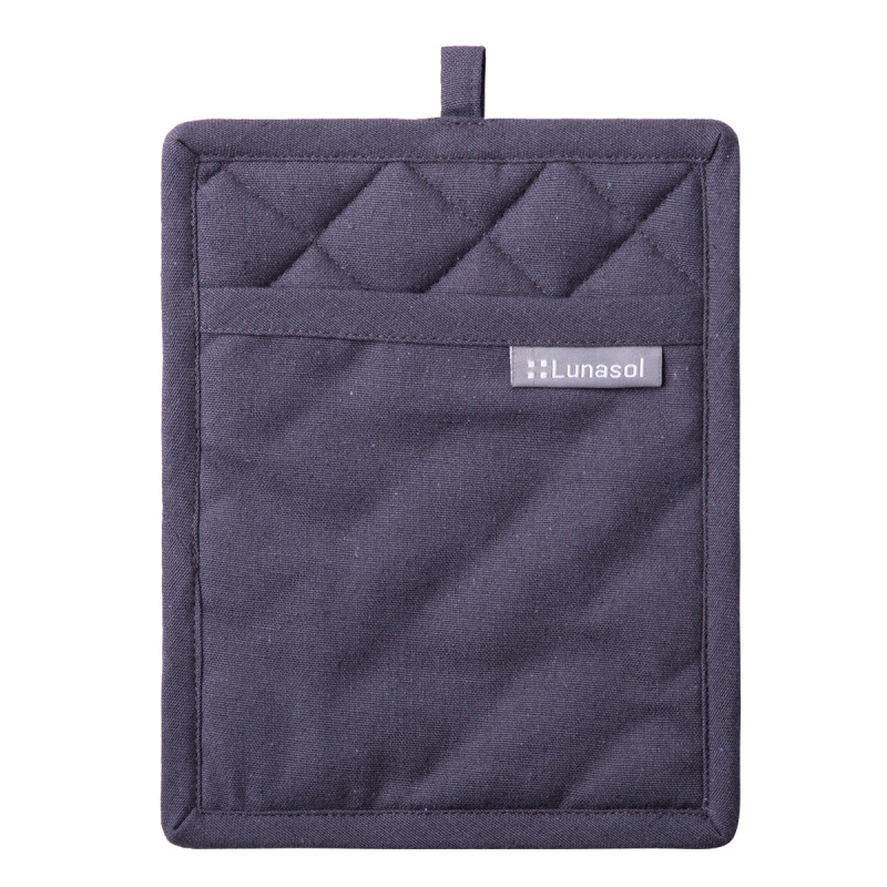 Stalowo-szara bawełniana rękawica kuchenna 19 x 24 cm – Basic Ambiente