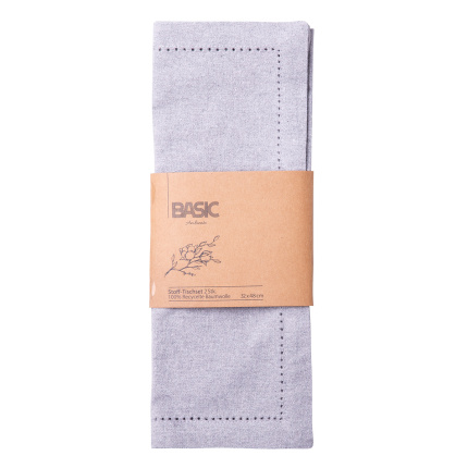 Jasnoszara bawełniana podkładka 32 x 48 cm 2 szt. – Basic Ambiente