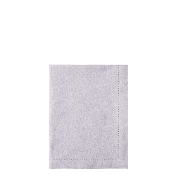 Jasnoszary bawełniany bieżnik na stół 50 x 140 cm – Basic Ambiente
