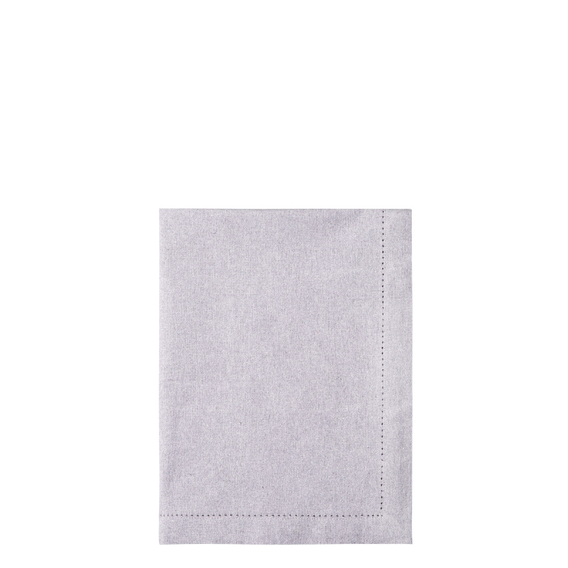Jasnoszary bawełniany bieżnik na stół 50 x 140 cm – Basic Ambiente