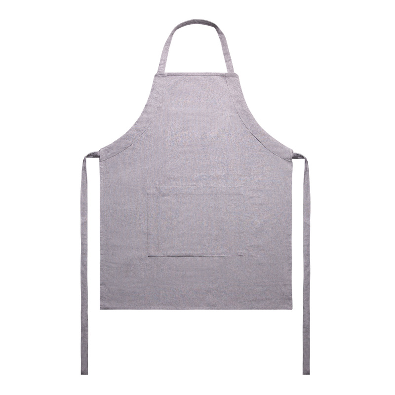 Jasnoszary bawełniany fartuch 70 x 85 cm – Basic Ambiente