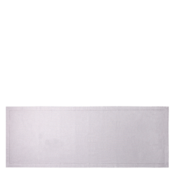 Jasnoszary bawełniany bieżnik na stół 50 x 140 cm – Basic Ambiente