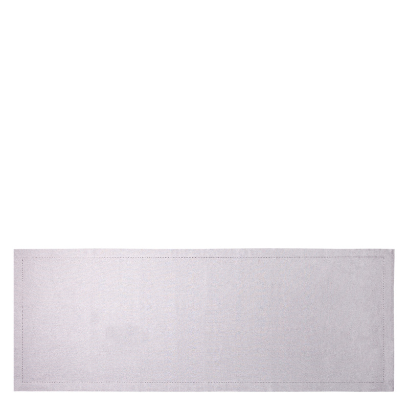Jasnoszary bawełniany bieżnik na stół 50 x 140 cm – Basic Ambiente