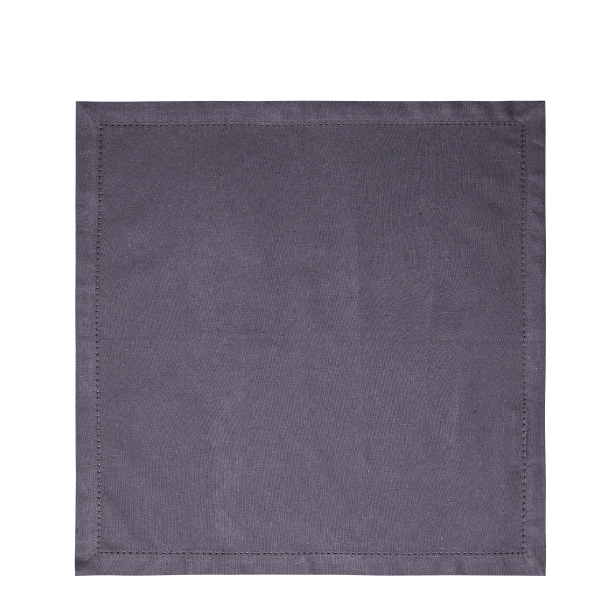 Stalowo-szare bawełniane serwetki 45 x 45 cm 2 szt. – Basic Ambiente