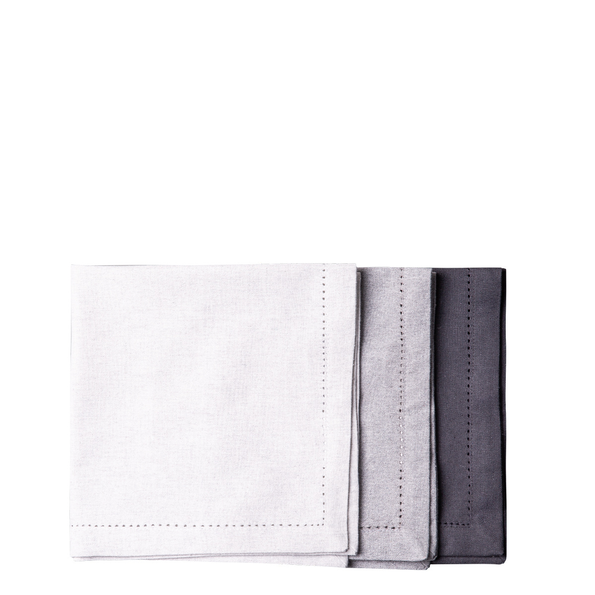 Stalowo-szare bawełniane serwetki 45 x 45 cm 2 szt. – Basic Ambiente