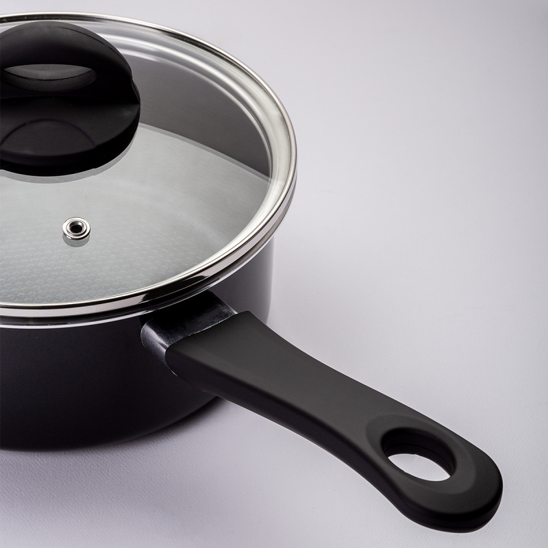 Rondel ze szklaną pokrywką ø 18 cm – Venus Lunasol Induktion black