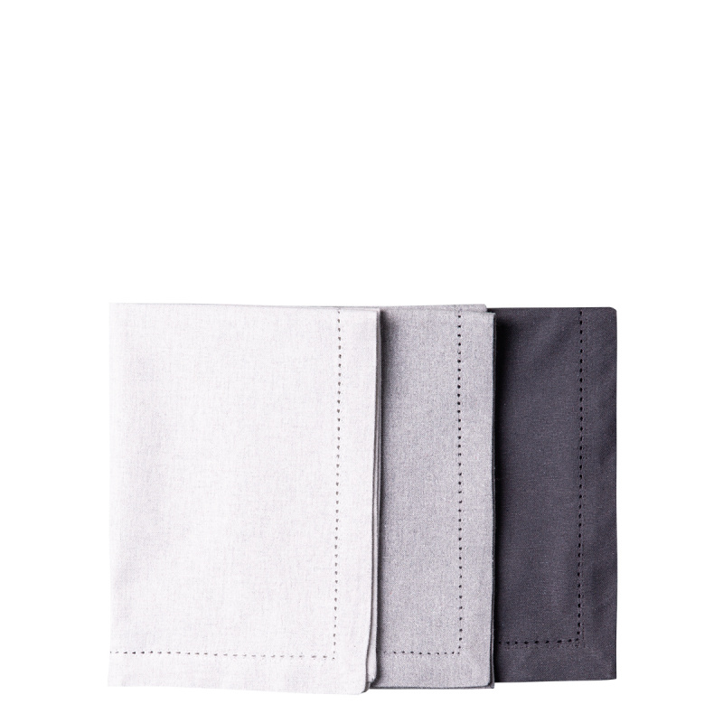 Stalowo-szara bawełniana podkładka 32 x 48 cm 2 szt. – Basic Ambiente