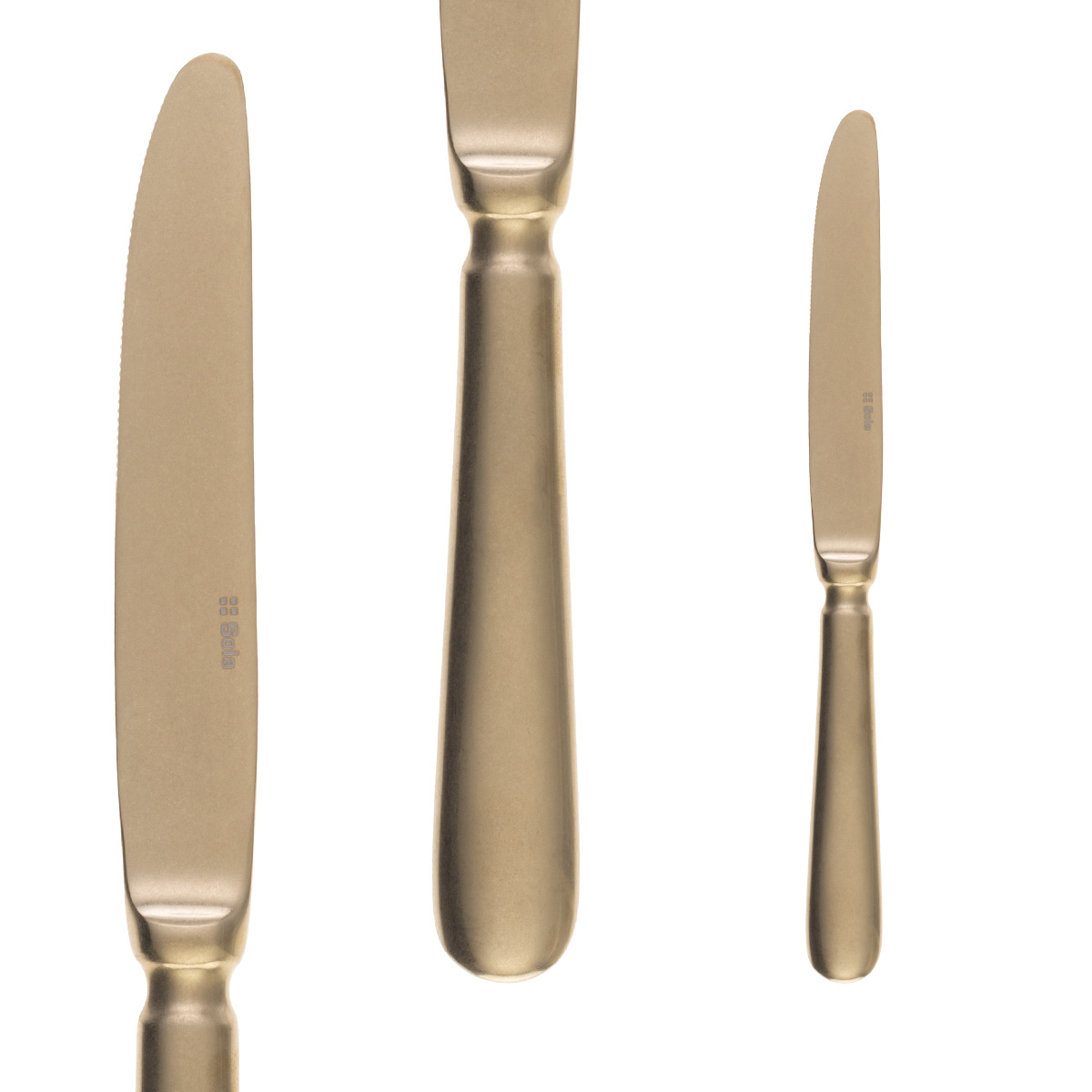 Zestaw sztućców 24 szt. - Baguette Vintage PVD Champagne Stone Wash