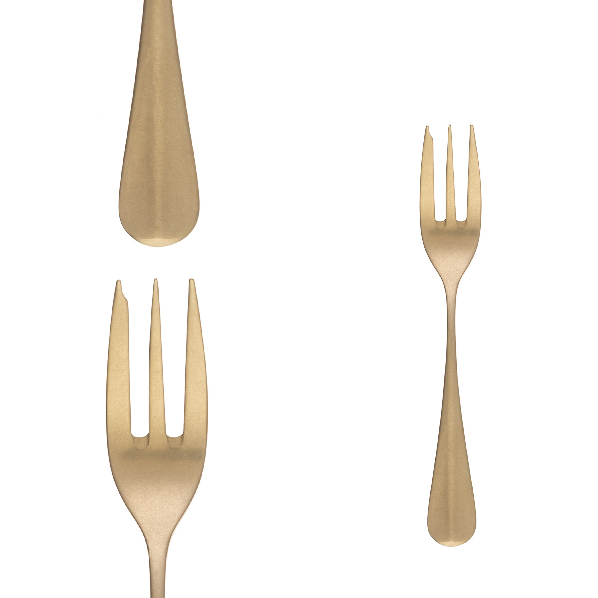 Zestaw sztućców 30 szt. - Baguette Vintage PVD Champagne Stone Wash