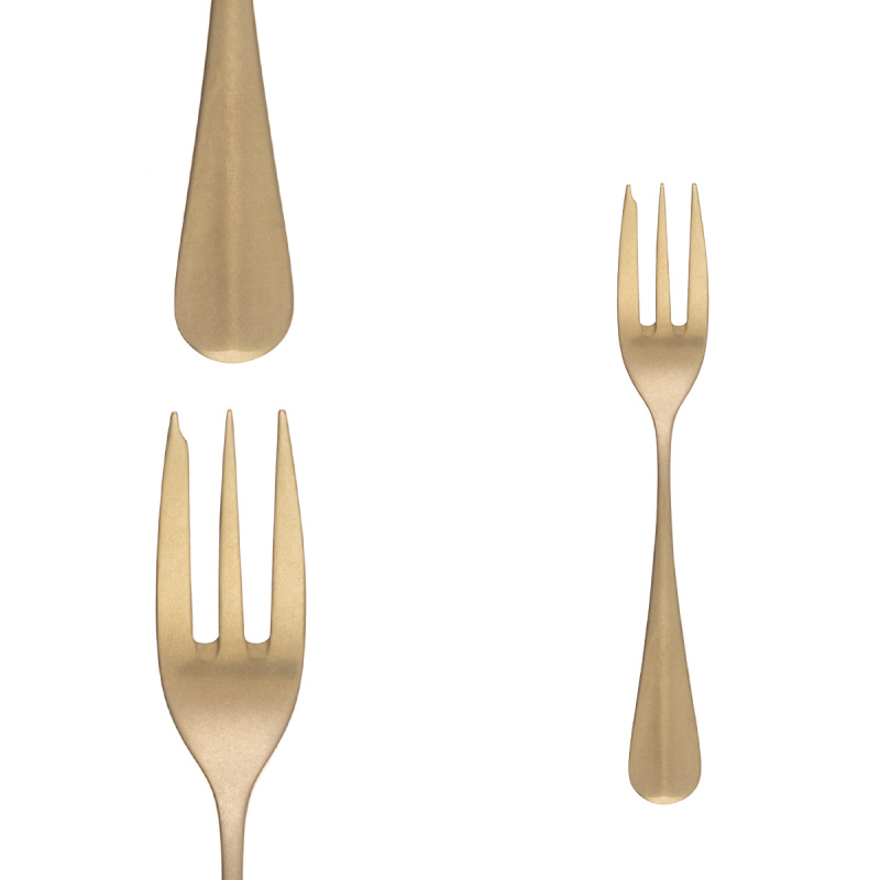 Zestaw sztućców 30 szt. - Baguette Vintage PVD Champagne Stone Wash