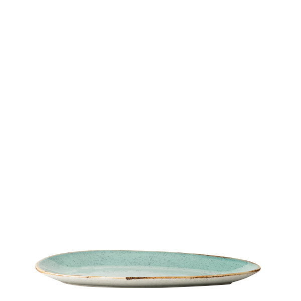 Talerz owalny Sand turkusowy 25 cm – Gaya