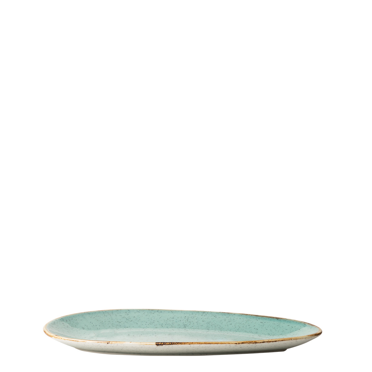 Talerz owalny Sand turkusowy 25 cm – Gaya