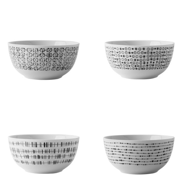 Zestaw misek do płatków 4 szt. - Basic Dots