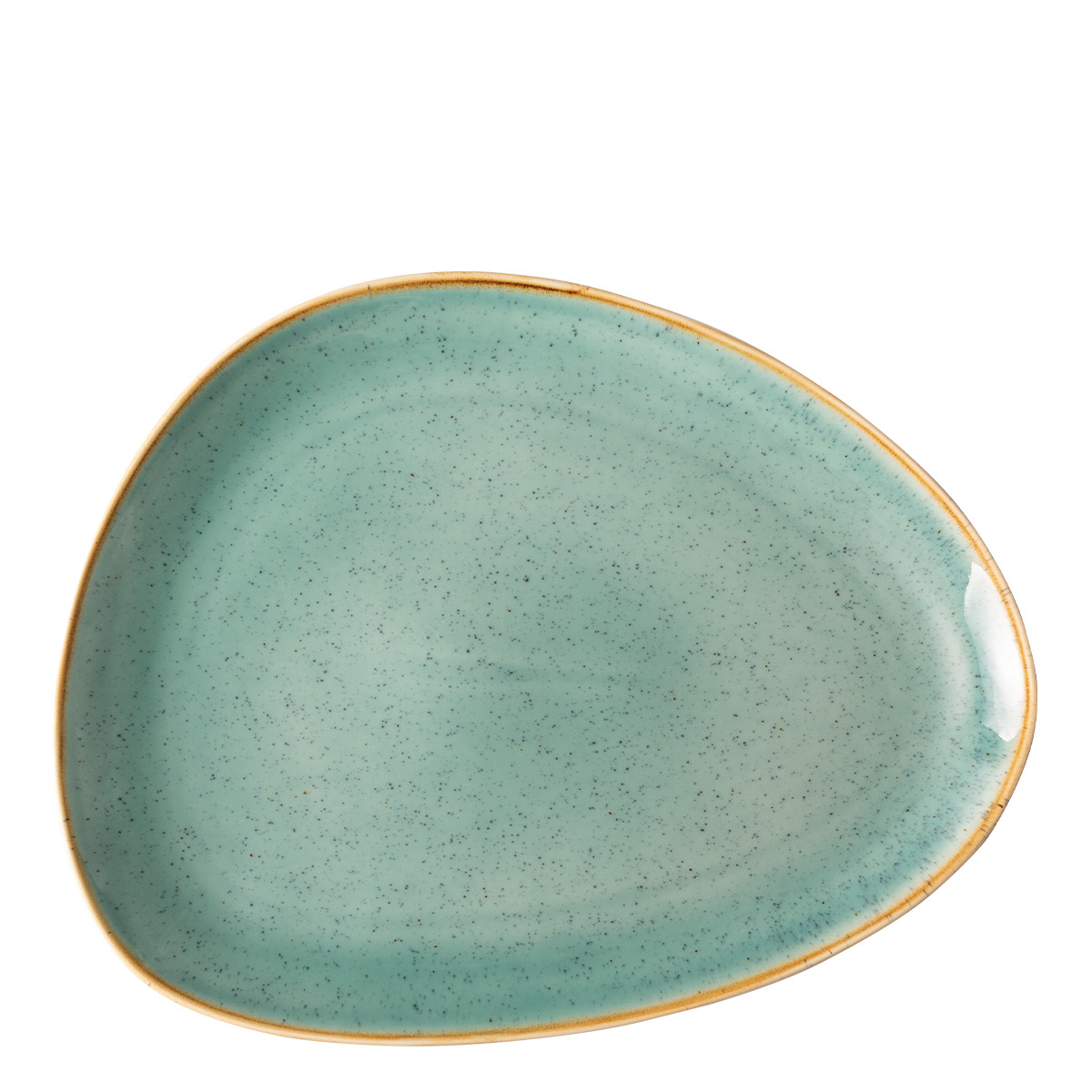 Talerz Triangle Sand turkusowy 30,5 x 24,2 cm – Gaya
