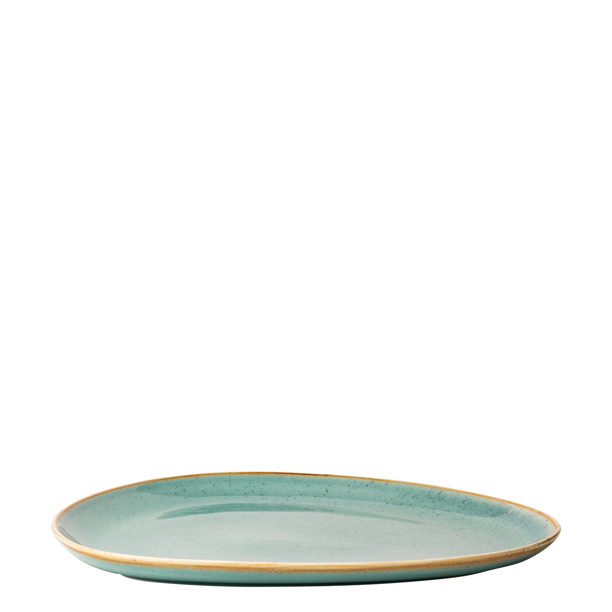 Talerz Triangle Sand turkusowy 30,5 x 24,2 cm – Gaya