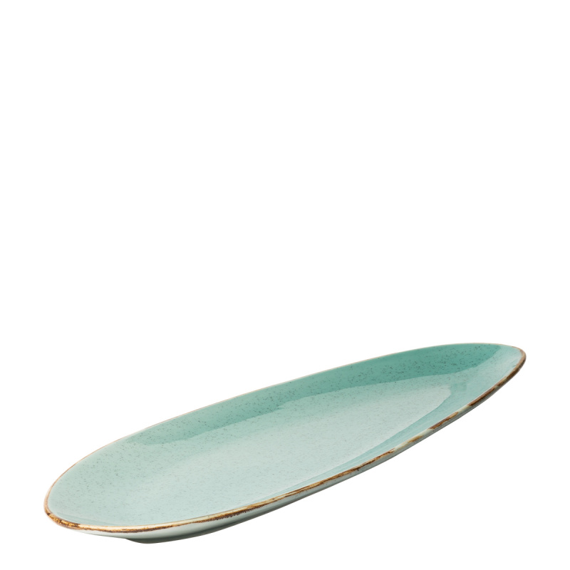 Talerz owalny Sand turkusowy 41 cm – Gaya