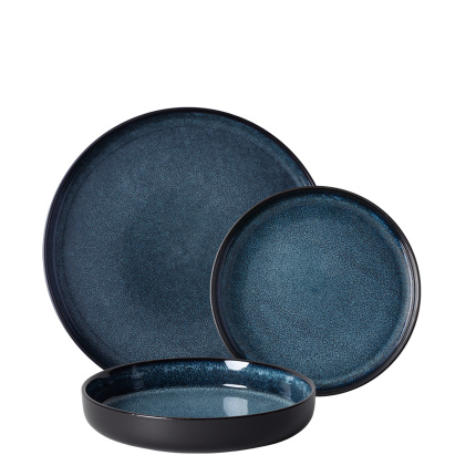 Zestaw porcelanowy 18 el. - Gaya Atelier Night Sky