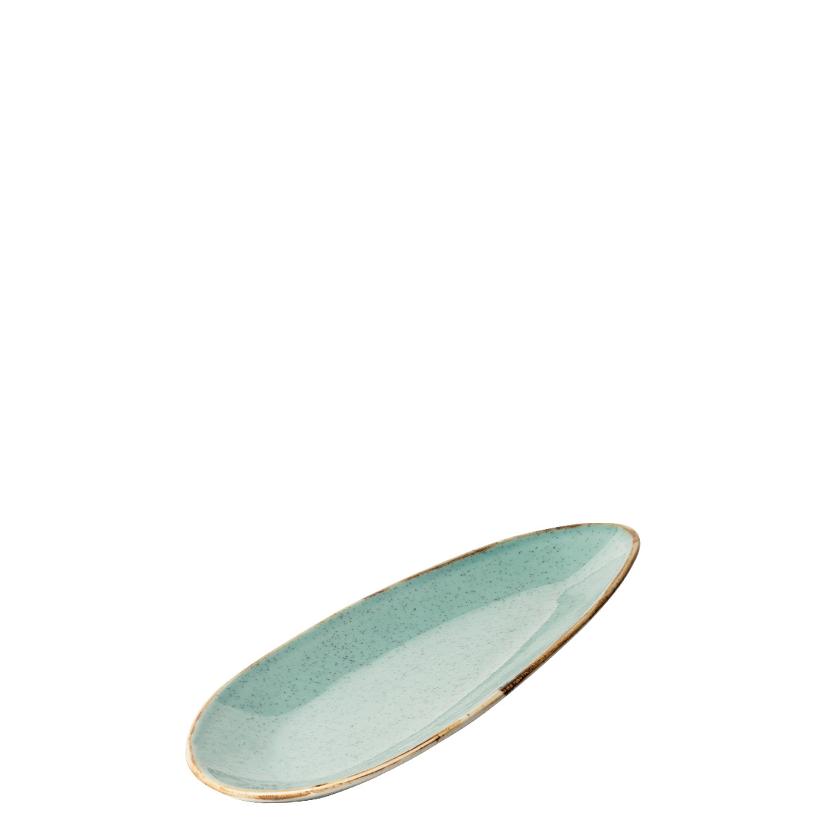 Talerz owalny Sand turkusowy 25 cm – Gaya