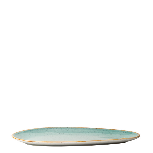 Talerz owalny Sand turkusowy 36 cm – Gaya