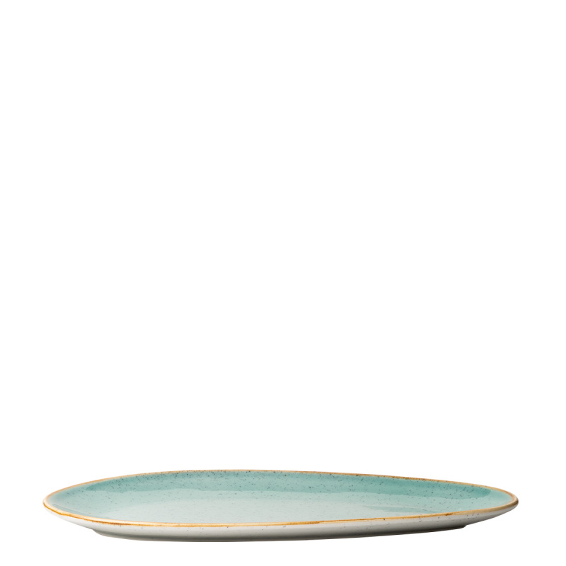 Talerz owalny Sand turkusowy 36 cm – Gaya