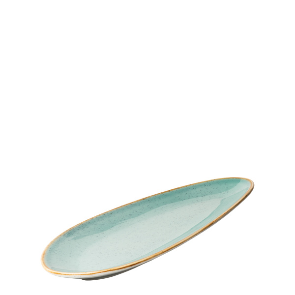 Talerz owalny Sand turkusowy 36 cm – Gaya