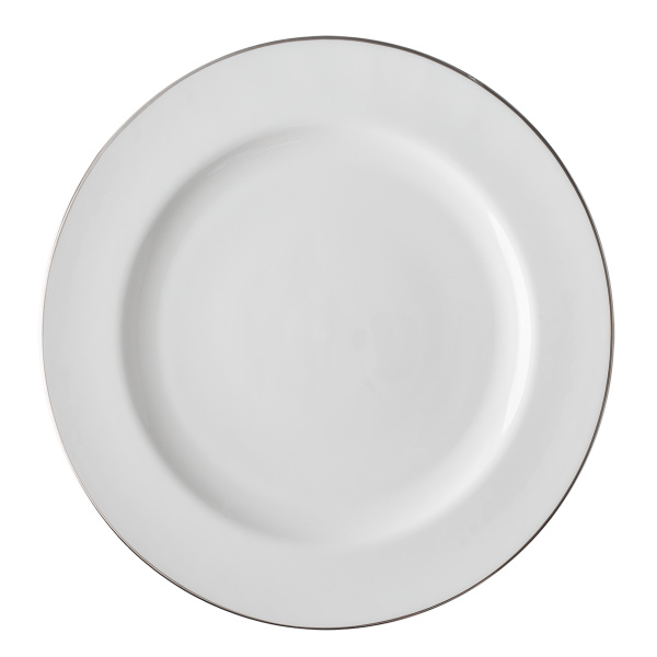 Elegancki talerz płytki 28 cm - Premium Platinum Line