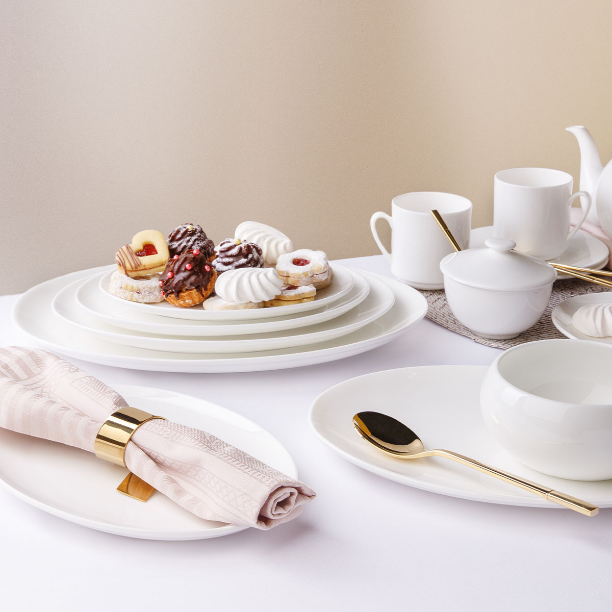 Zestaw śniadaniowy 16 el. – Premium Platinum Line