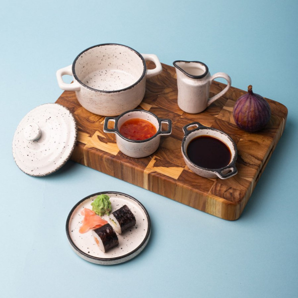Miska Flowl Atelier szara z uchwytami ø 6 cm - Gaya